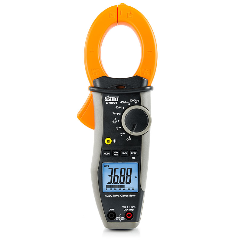 HT9021 - AC/DC TRMS CAT IV clamp meter with temperature measurement