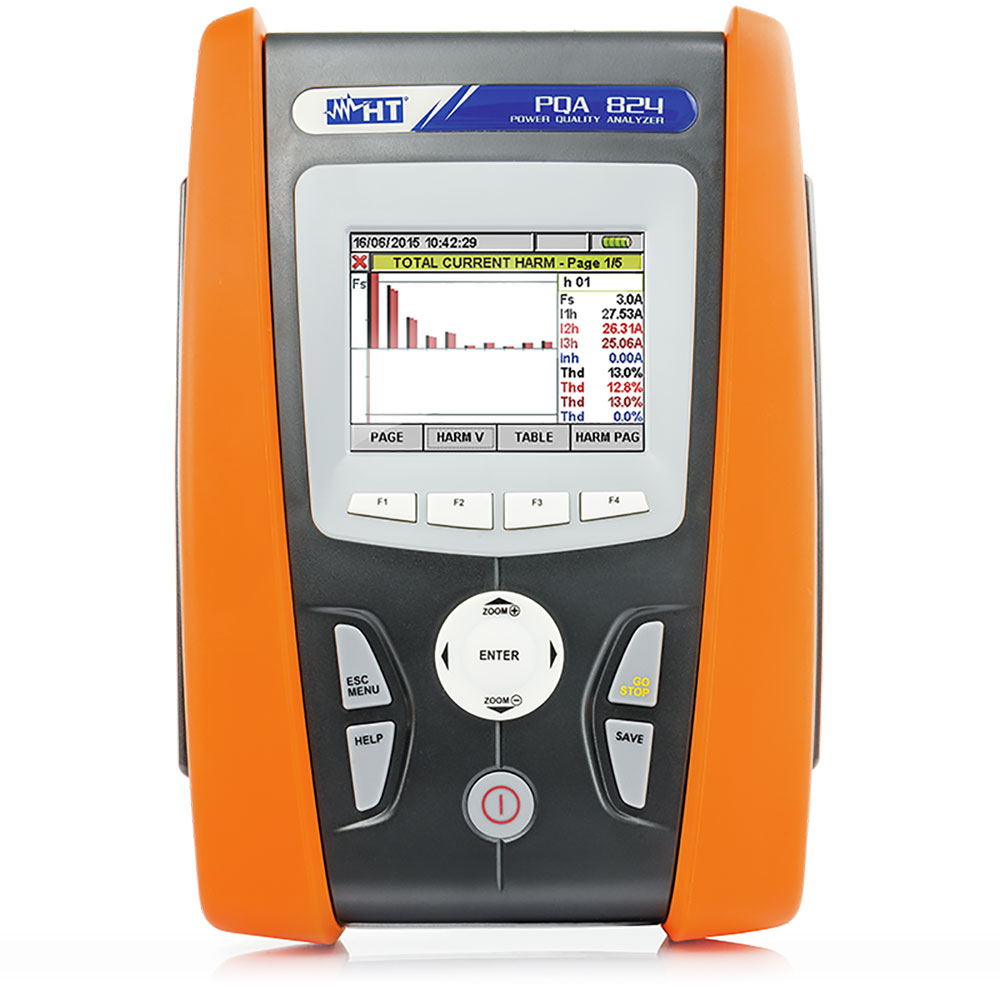 PQA824 - Power quality analyzer with voltage spikes (5µs) measurement