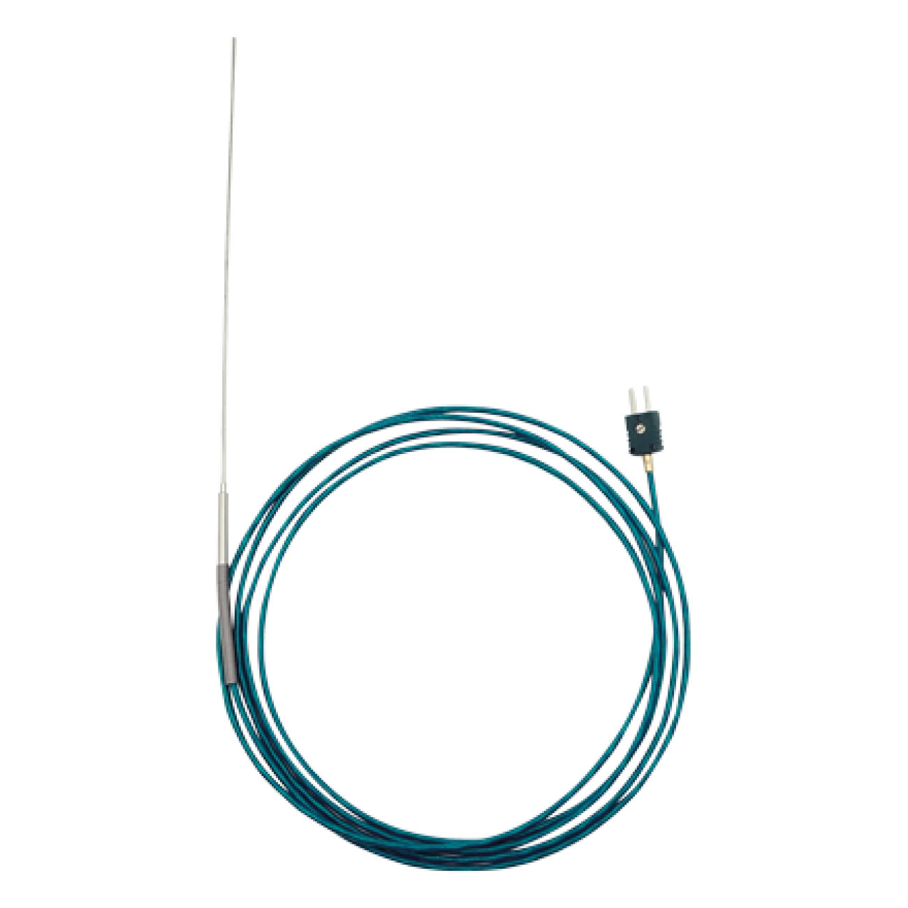 SFKI K Thermocouple temperature probe with deformable sleeved contact tip with cable
