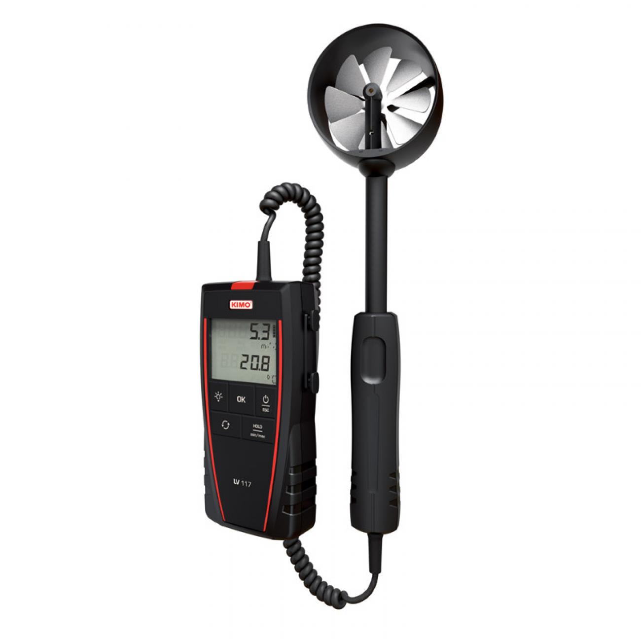 LV 110 / 111 / 117 Thermo-anemometer with integrated vane probe