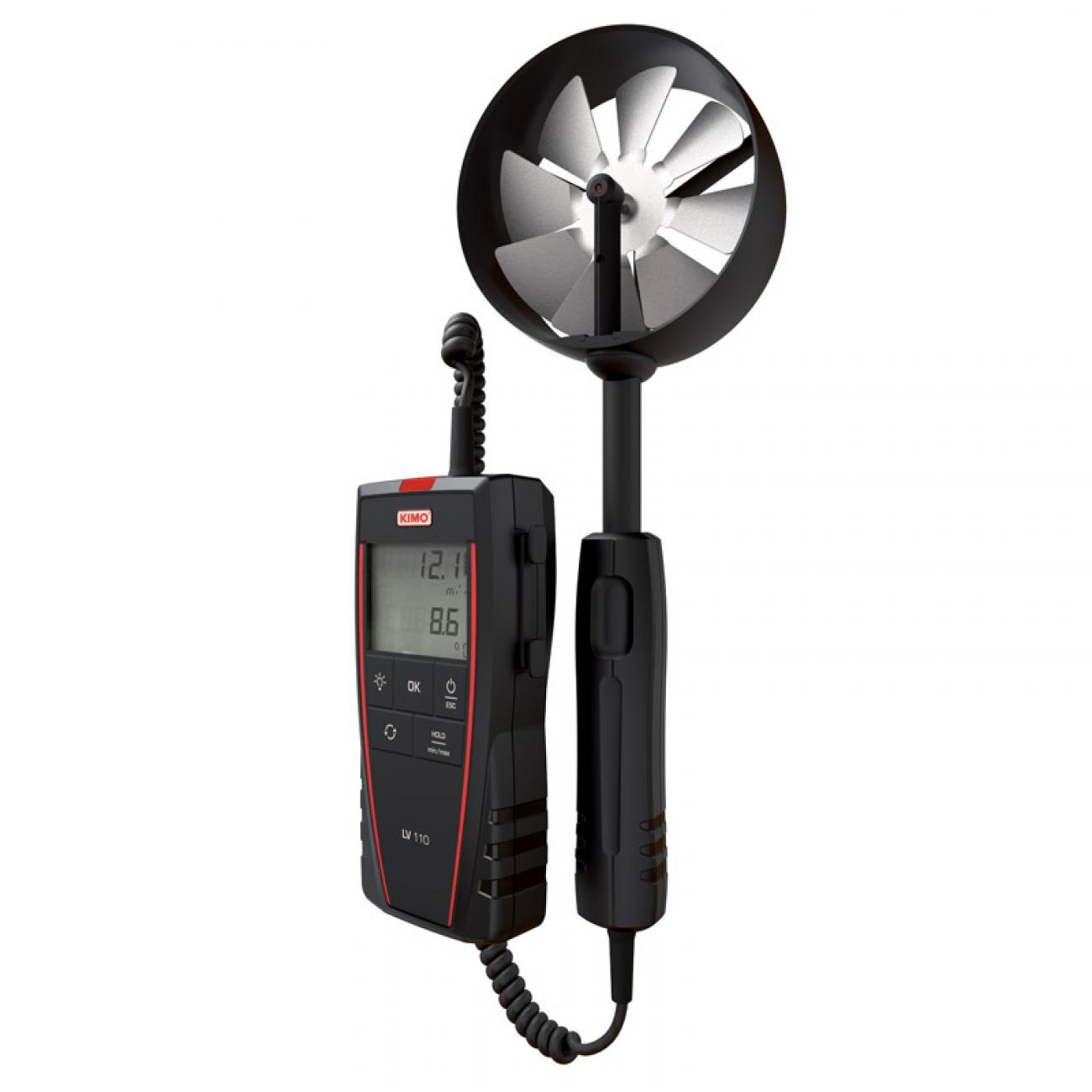 LV 110 / 111 / 117 Thermo-Anemometer with Integrated Vane Probe