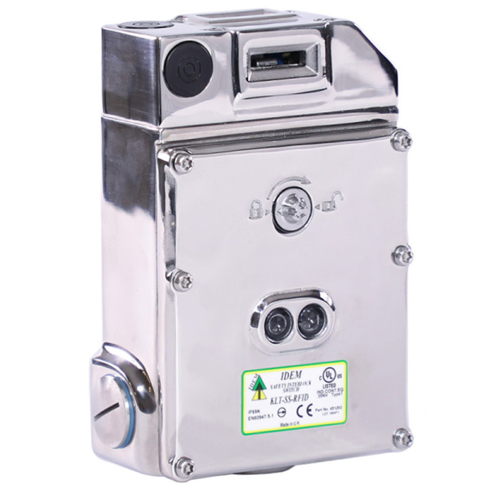 KLT-SS-RFID: Stainless Steel Solenoid Locking Guard Switch with RFID