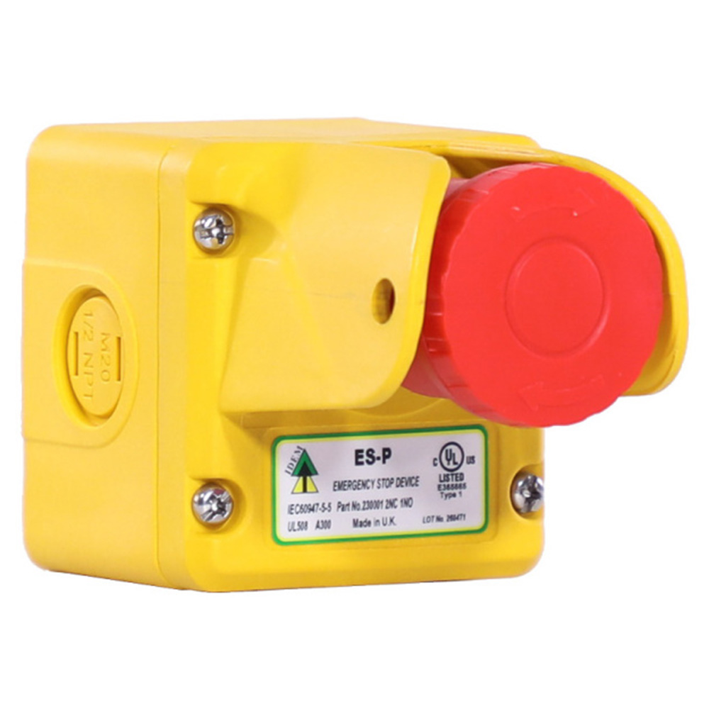 ES-P(P) Plastic Emergency Stop with Shroud (3-Pole)