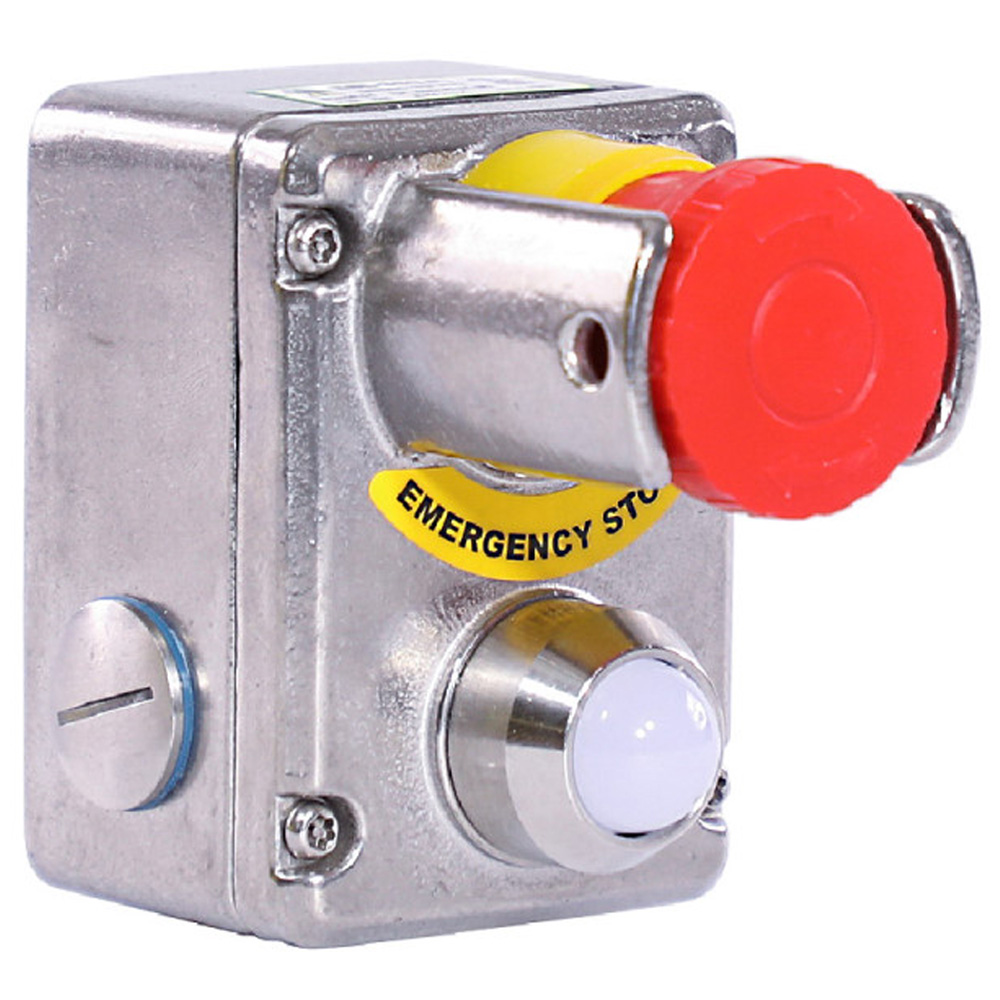 ESL-SS(LP) Stainless Steel Emergency Stop with Shroud/LED (4-Pole)