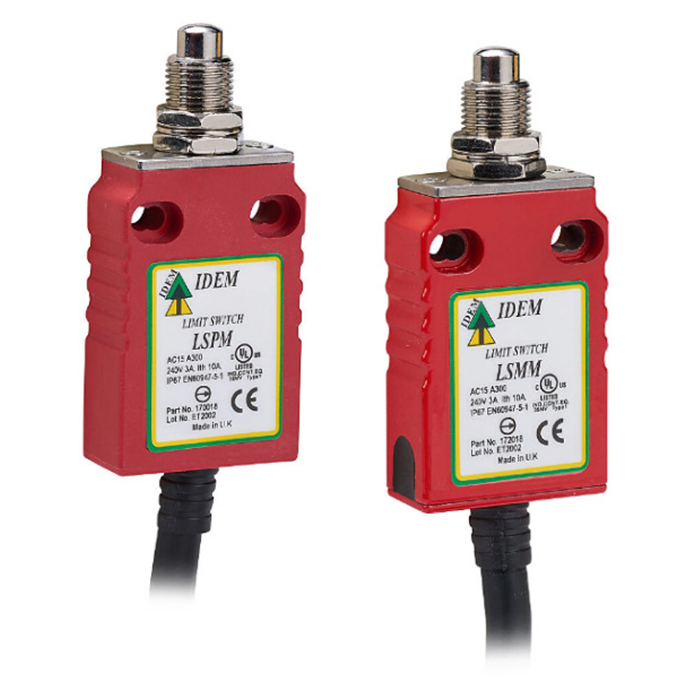 LSPM / LSMM: Miniature Safety Limit Switches with Panel Mount Pin Plunger