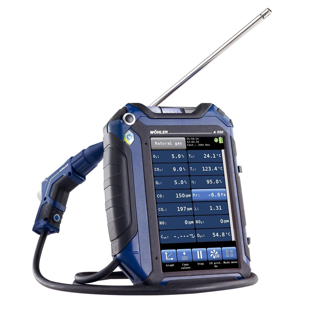 Order no. 8133   Wöhler A 550 L Flue Gas Analyzer