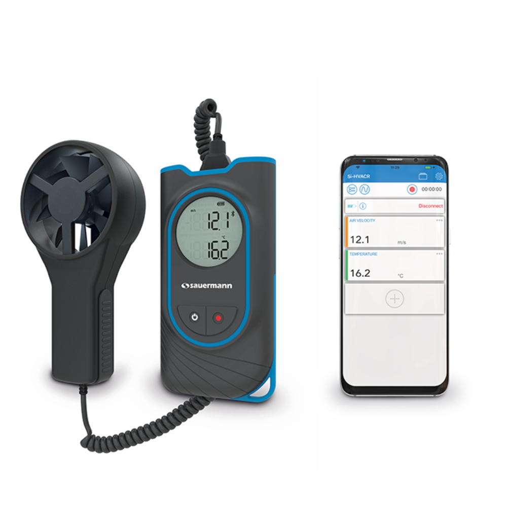 Si-VV3 Vane Thermo-anemometer with integrated vane probe