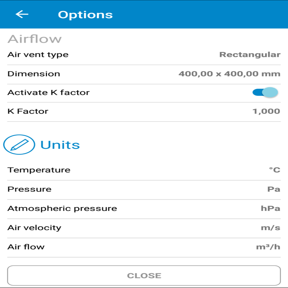 Si-HVACR Measurement Mobile App