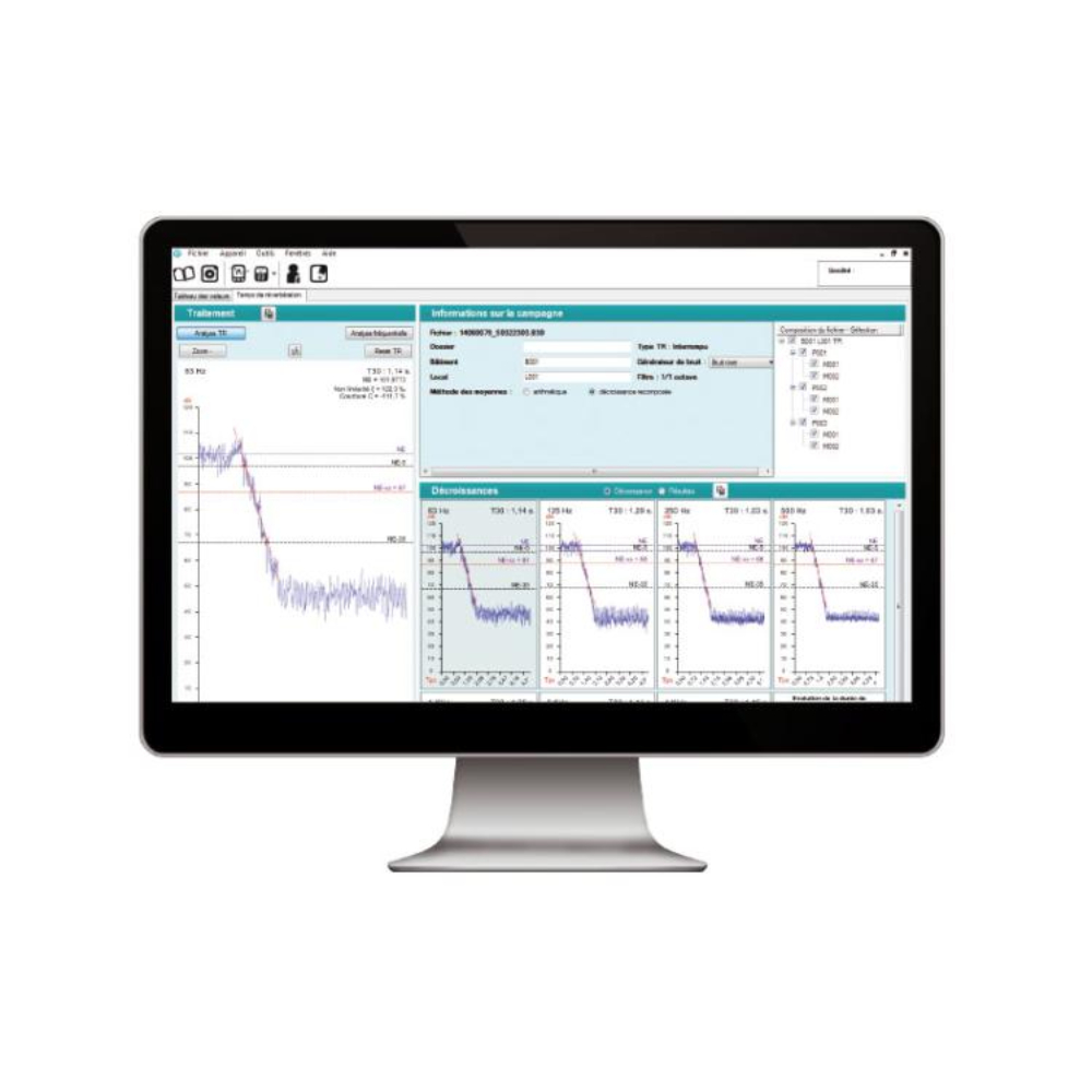 LMB300 Data processing software for sound level meter DB 300 building module