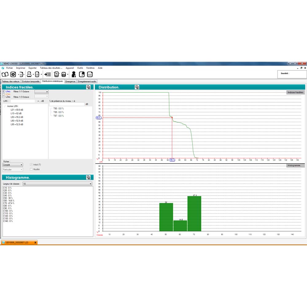 LDB300 Data processing software for sound level meters