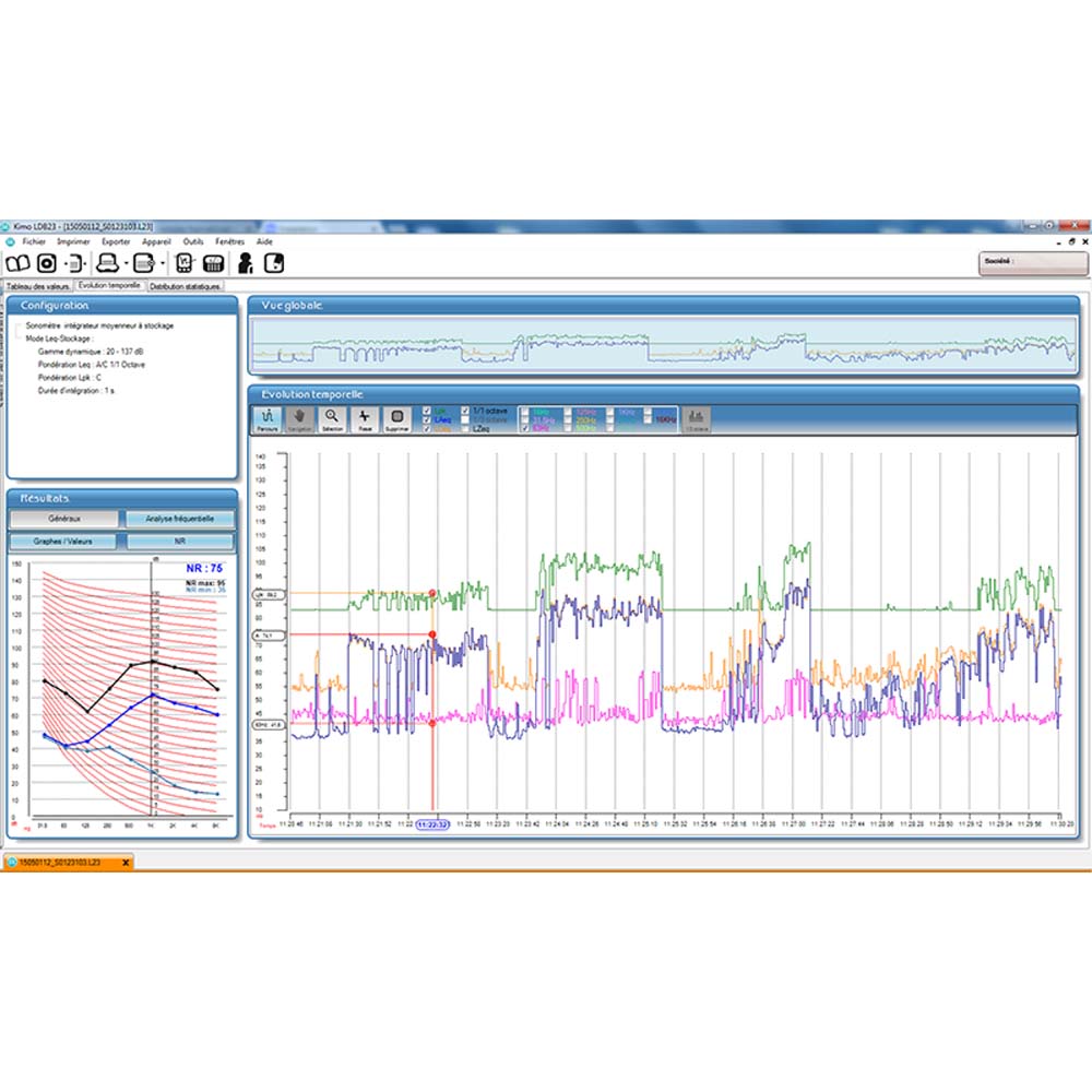 LDB 23 Data processing software for sound level meters
