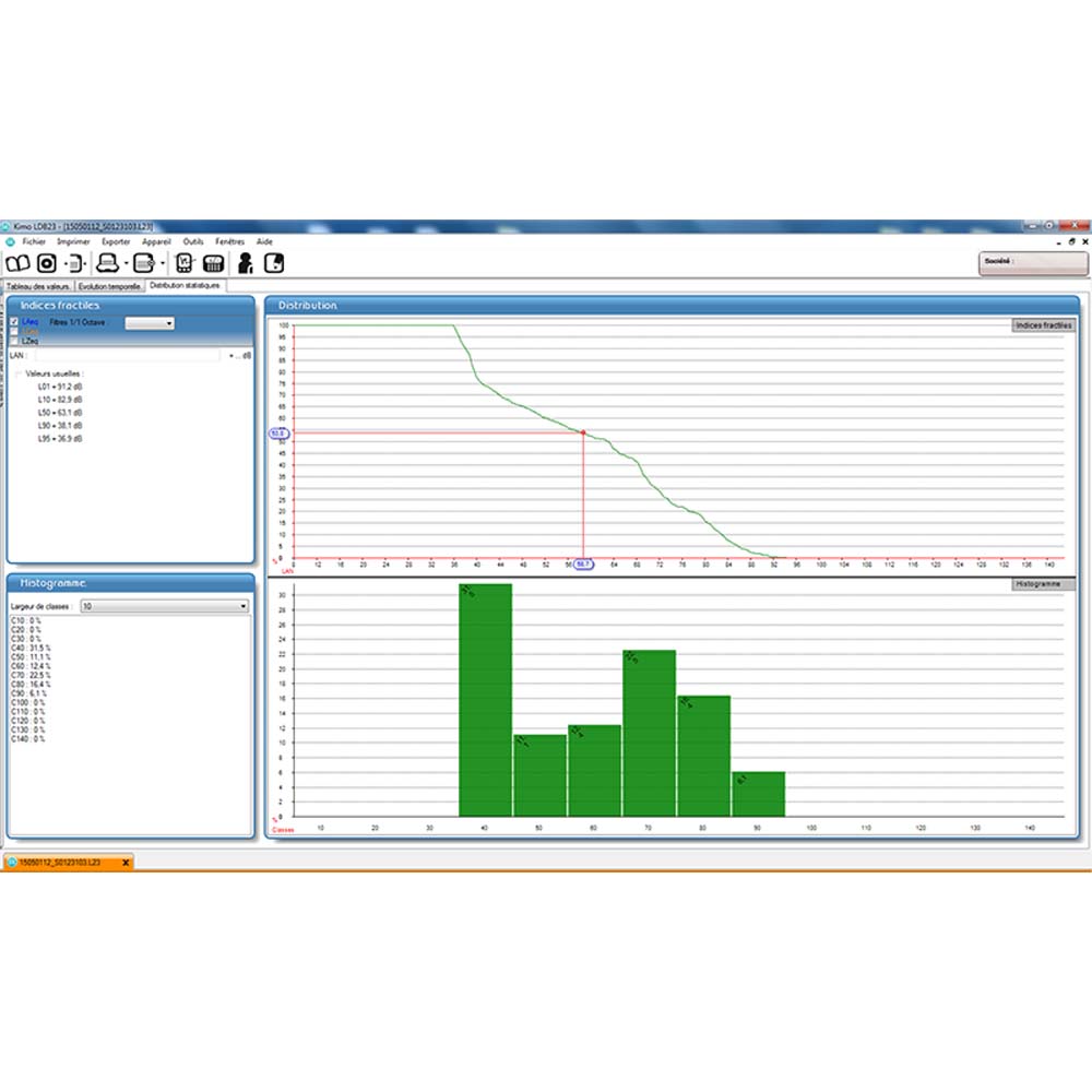 LDB 23 Data processing software for sound level meters