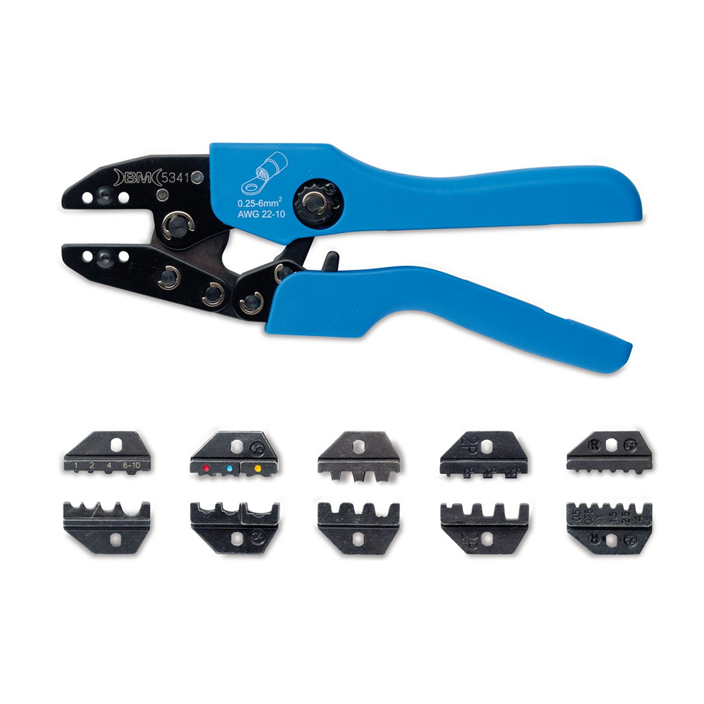 KIT · CRIMPING TOOL WITH REDUCTION + 5 DIES