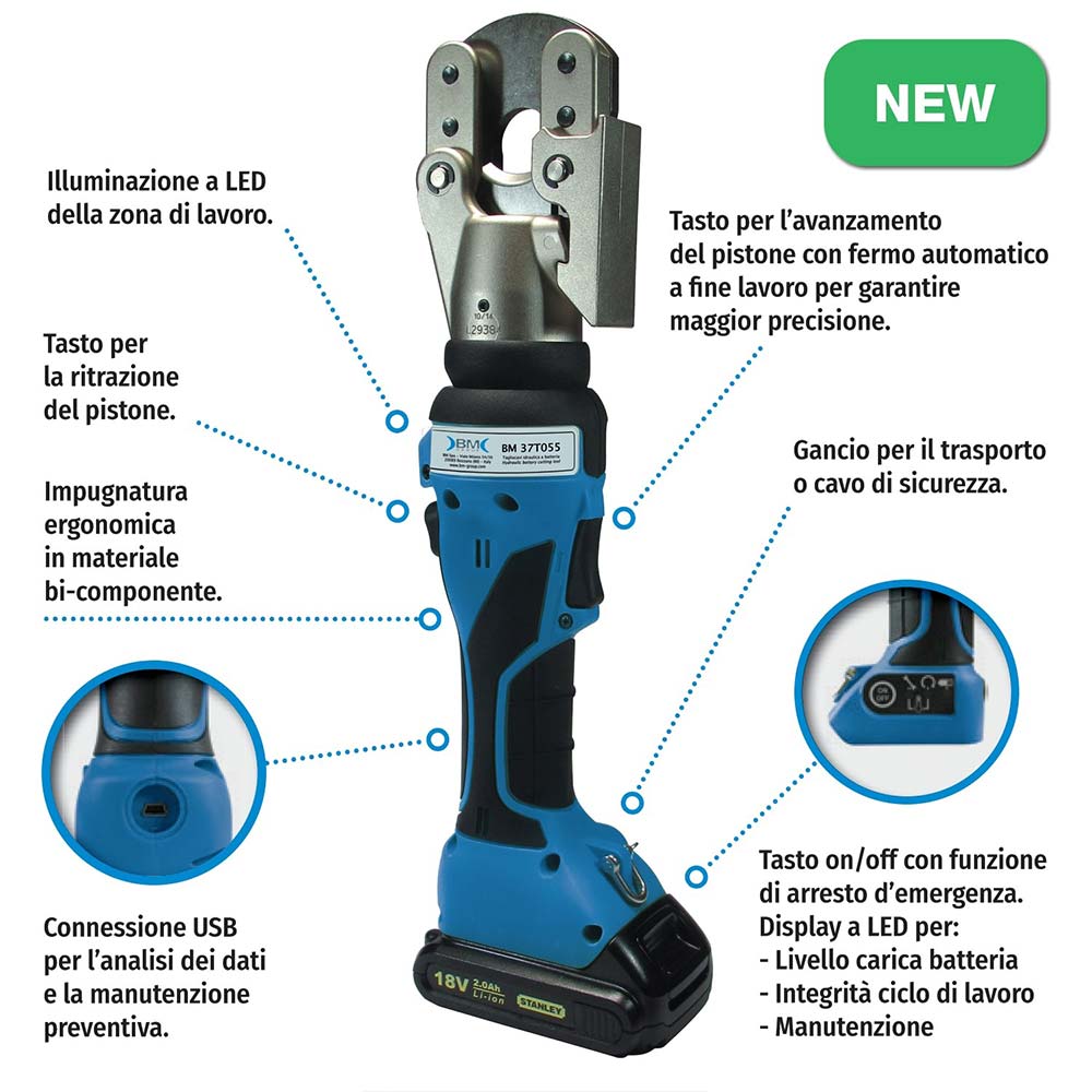 CUTTING TOOL · BATTERY POWERED · IN-LINE · 55 KN