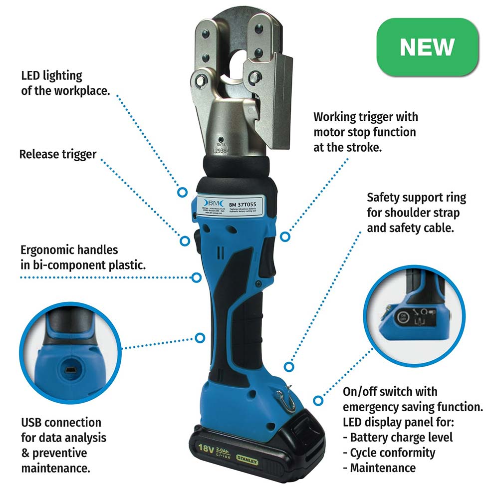 CUTTING TOOL · BATTERY POWERED · IN-LINE · 55 KN