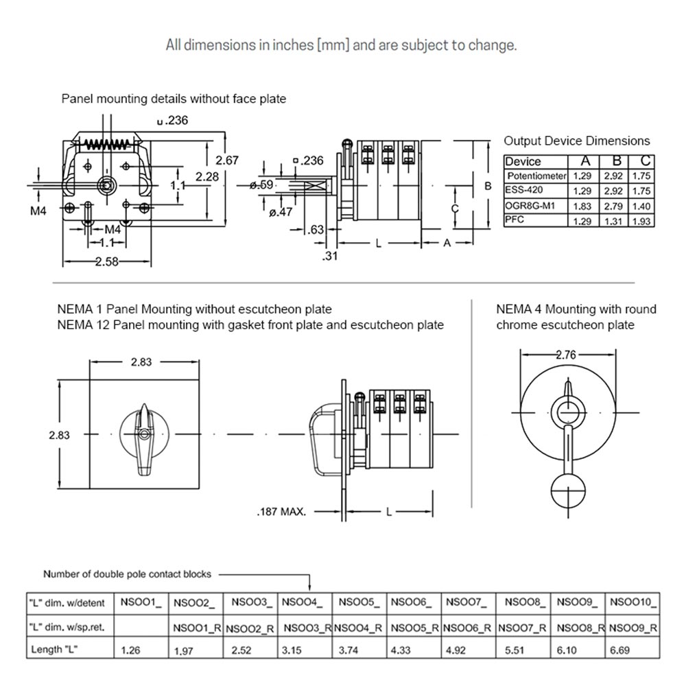 NSO-0 Rotary Switch
