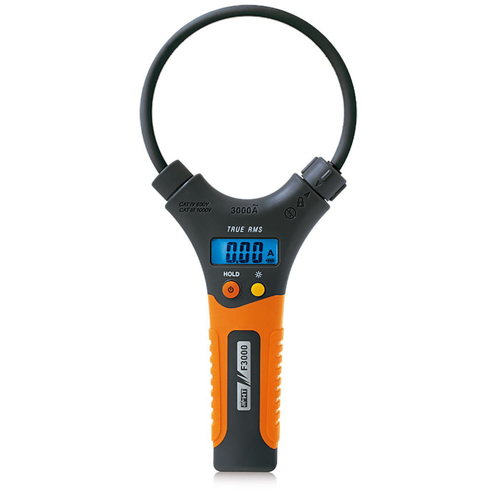 F3000 - True Rms Clamp meter with flexible current probe to measure up to 3000A AC