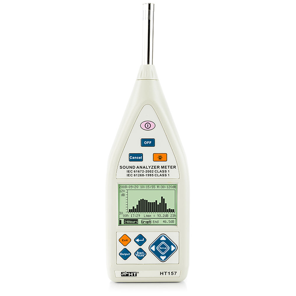 HT157 - CLASS 1 Digital integrating sound level meter