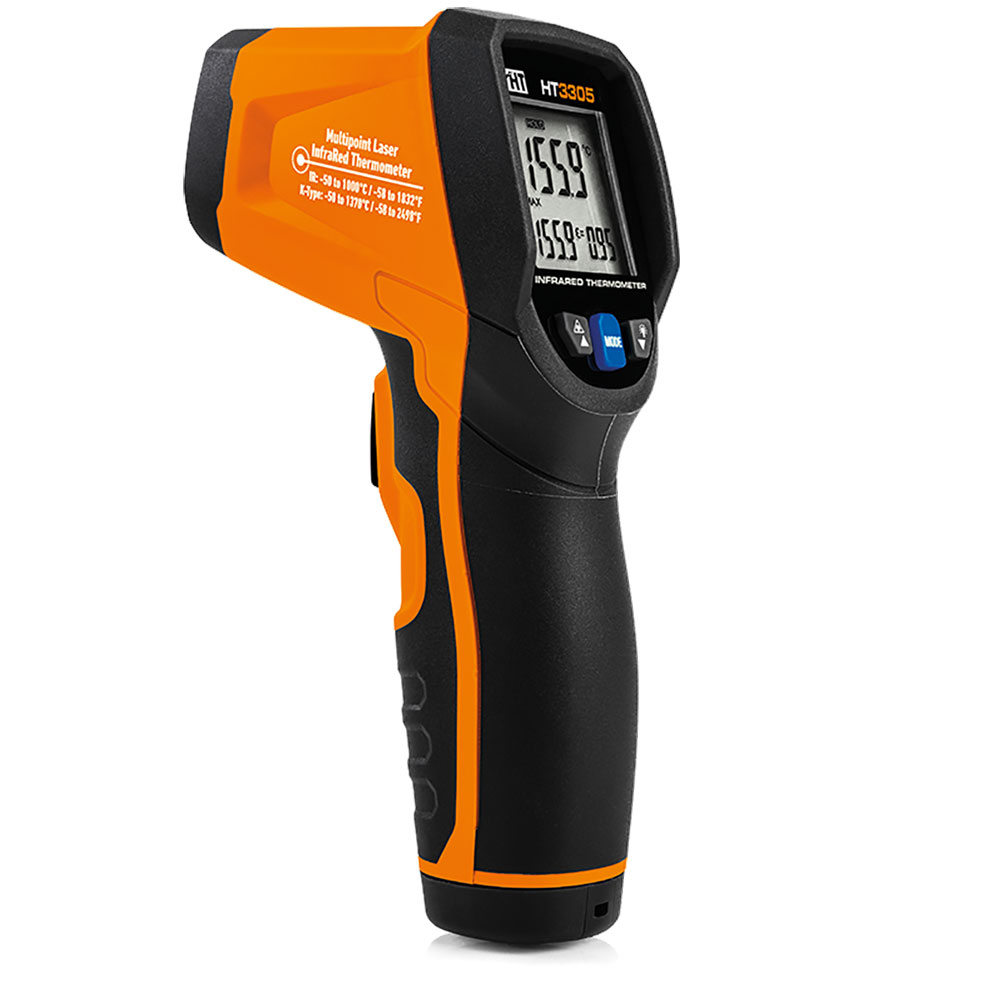 HT3305 - Infrared thermometer with K prob temperature measurement