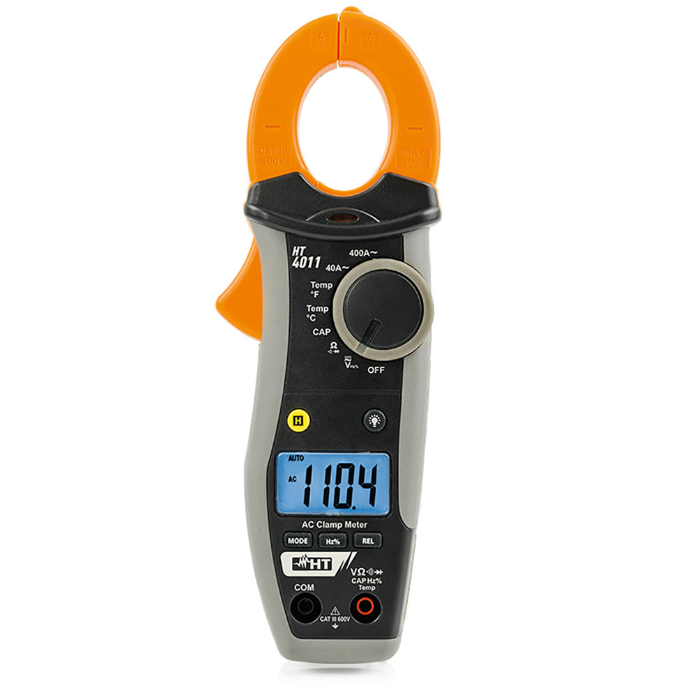 HT4011 - Clamp meter AC 400A with temperature measurement with K-type probe