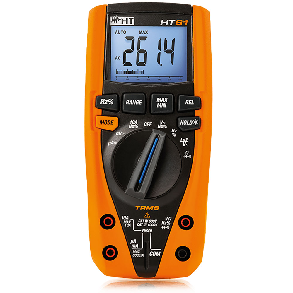 HT61 - TRMS Digital Multimeter with 6000 counts and current up to 10A