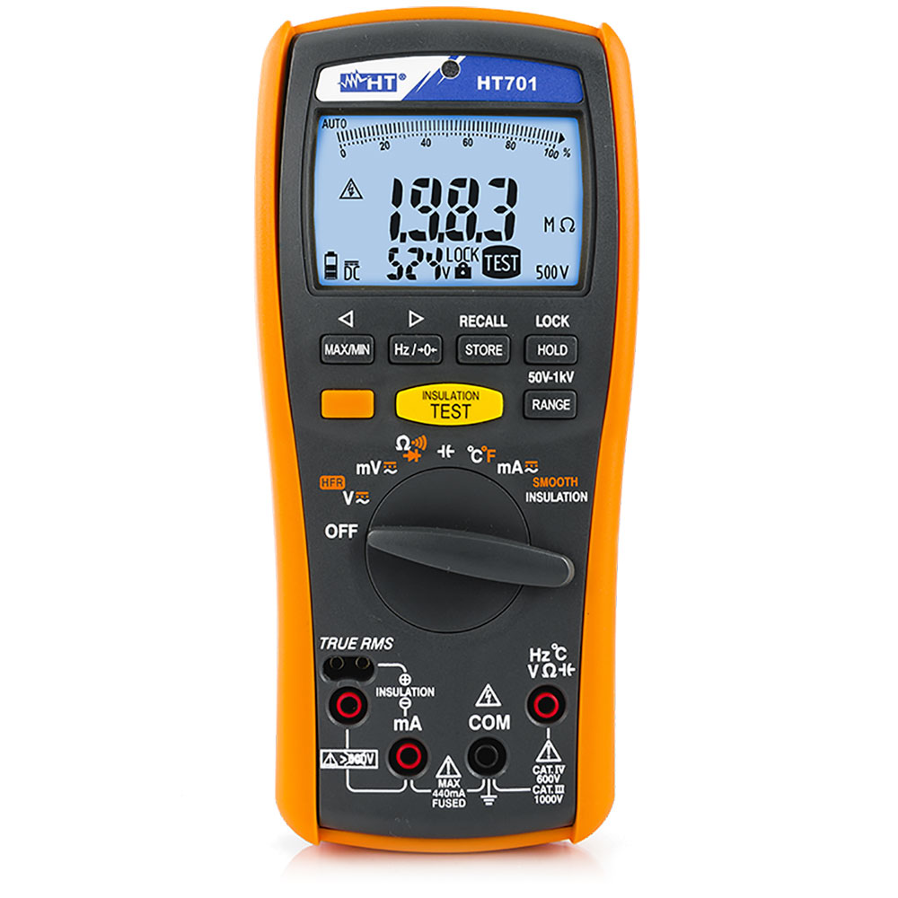 HT701 - Professional multimeter with insulation measurement up to 1000V