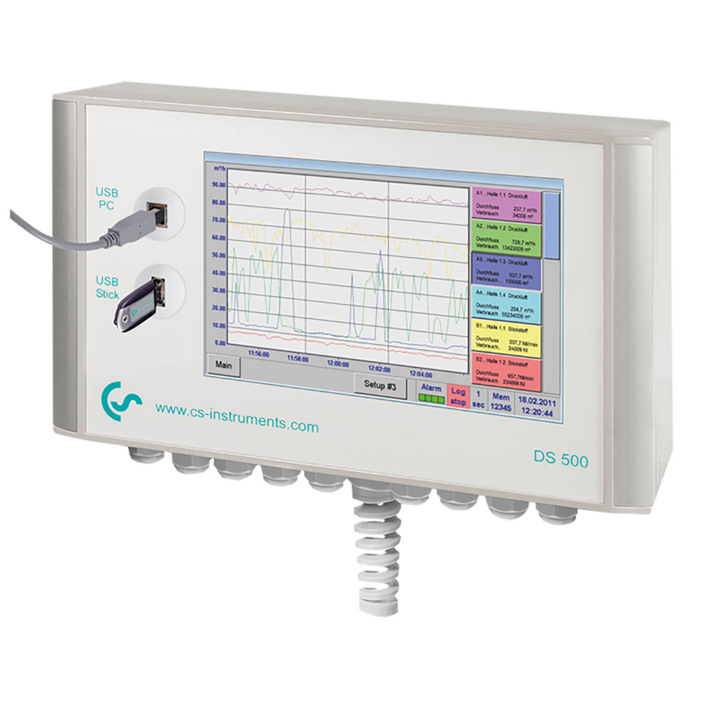 Intelligent chart recorder DS 500 for compressed air and gases