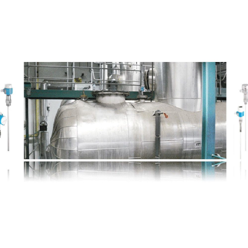 Level measurement in the condensate-feedwater-tank